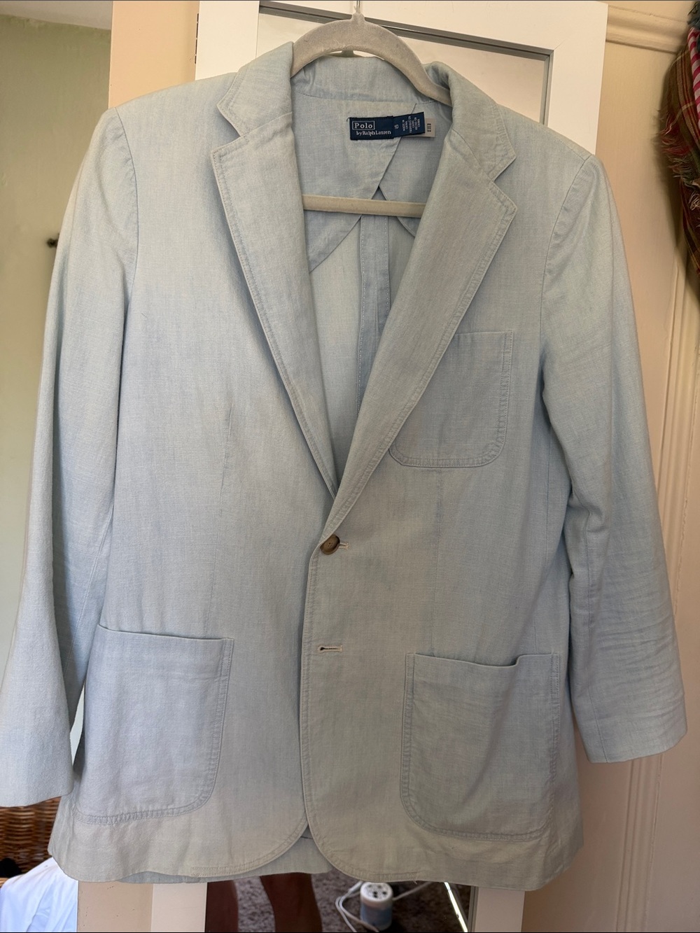 Polo by Ralph Lauren Light Blue Women’s Chambray Blazer